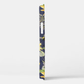 Sonnenblumen-Navy-Holz-Hummel Rustikales Skript Case-Mate iPhone Hülle (Rückseite / Rechts)