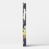 Sonnenblumen-Navy-Holz-Hummel Rustikales Skript Case-Mate iPhone Hülle (Rückseite / Links)