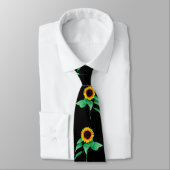 Sonnenblumen Neck Tie - Custom Colors Krawatte (Gebunden)