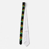 Sonnenblumen Neck Tie - Custom Colors Krawatte (Rückseite)