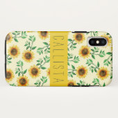 Sonnenblumen Neon Pastellgelbe Gelbe Sonnenblumen Case-Mate iPhone Hülle (Rückseite (Horizontal))
