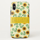 Sonnenblumen Neon Pastellgelbe Gelbe Sonnenblumen Case-Mate iPhone Hülle (Rückseite)