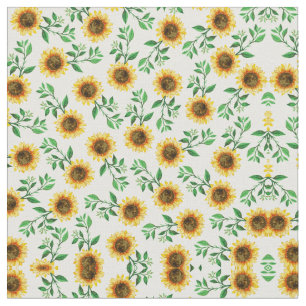 Sonnenblumen Neon Pastellgelbe Gelbe Sonnenblumen  Stoff
