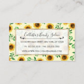 Sonnenblumen Neon Pastellgelbe Gelbe Sonnenblumen Treuekarte (Rückseite)