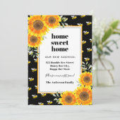 Sonnenblumen neue Zuhause Ankündigung (Stehend Vorderseite)