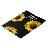 Sonnenblumen-Notebook für Fotos Notizblock (Linke Seite)