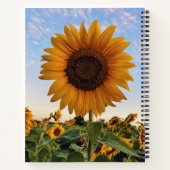 Sonnenblumen-Notebook | Inspiration blühen Notizblock (Rückseite)