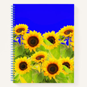 Sonnenblumen-Notebook Notizblock
