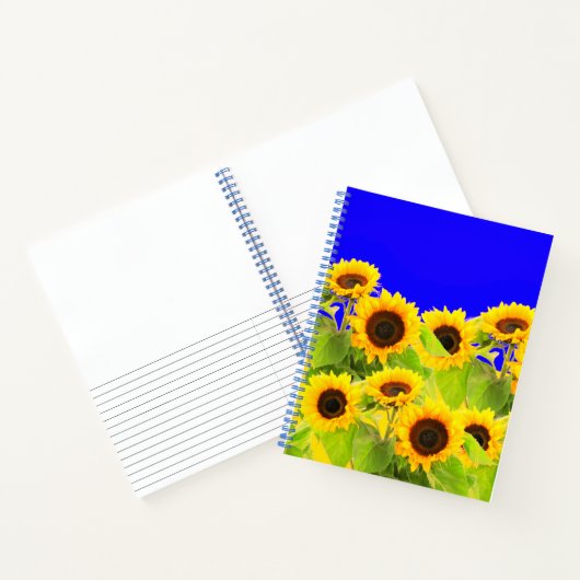Sonnenblumen-Notebook Notizblock (Innenseite)