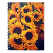 Sonnenblumen-Notebook