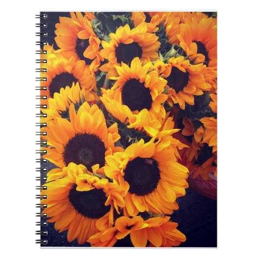 Sonnenblumen-Notebook Notizblock (Vorderseite)