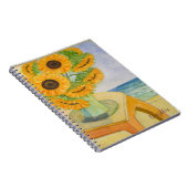 Sonnenblumen-Notebook Notizblock (Rechte Seite)