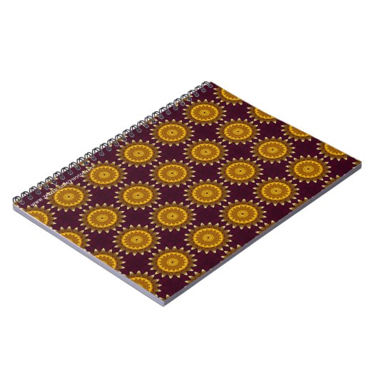 Sonnenblumen-Notebook Notizblock (Linke Seite)