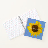 Sonnenblumen-Notebook Notizblock (Innenseite)