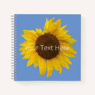 Sonnenblumen-Notebook Notizblock