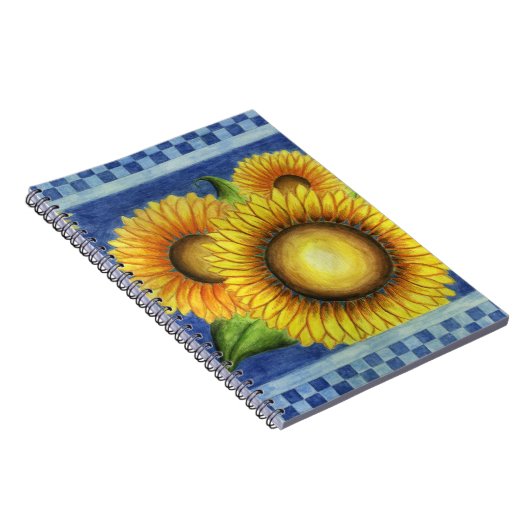 Sonnenblumen-Notebook Notizblock (Rechte Seite)