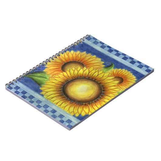 Sonnenblumen-Notebook Notizblock (Linke Seite)