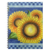 Sonnenblumen-Notebook Notizblock (Vorderseite)