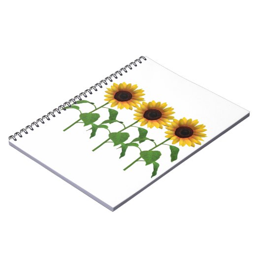 Sonnenblumen-Notebook Notizblock (Linke Seite)
