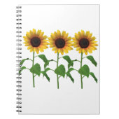 Sonnenblumen-Notebook Notizblock (Vorderseite)