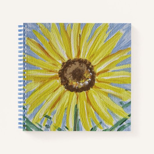 Sonnenblumen-Notebook Notizblock (Vorderseite)