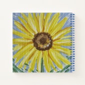 Sonnenblumen-Notebook Notizblock (Rückseite)