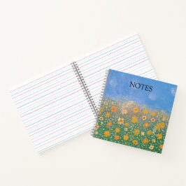 Sonnenblumen-Notebook Notizblock