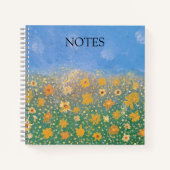 Sonnenblumen-Notebook Notizblock (Vorderseite)