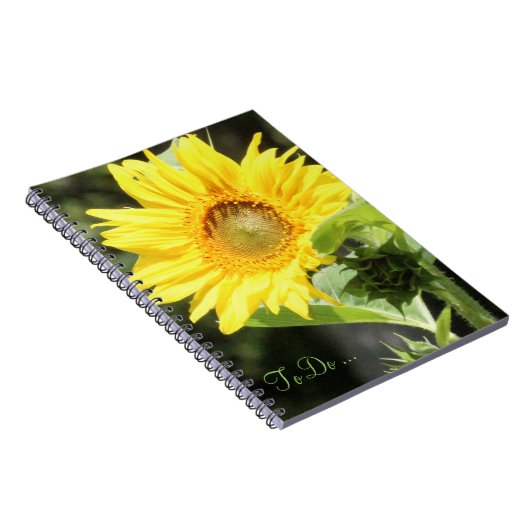 Sonnenblumen-Notebook Notizblock (Rechte Seite)