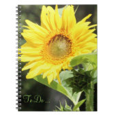 Sonnenblumen-Notebook Notizblock (Vorderseite)