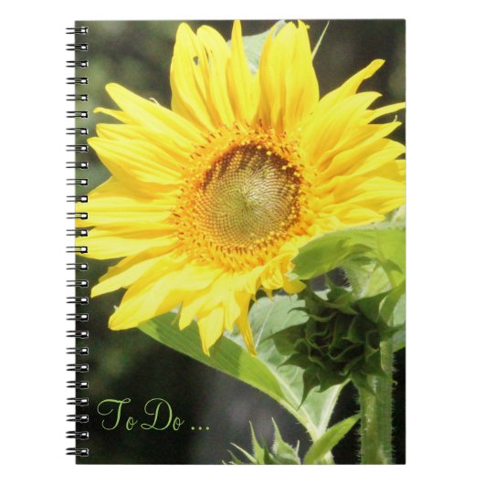 Sonnenblumen-Notebook Notizblock (Vorderseite)
