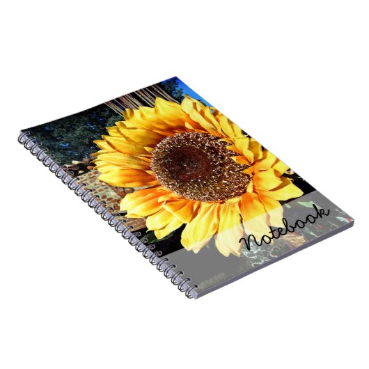 Sonnenblumen-Notebook Notizblock (Rechte Seite)