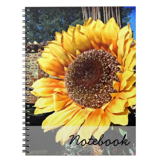 Sonnenblumen-Notebook Notizblock (Vorderseite)
