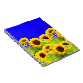 Sonnenblumen-Notebook - Ukraine Flaggenfarben Notizblock (Rechte Seite)