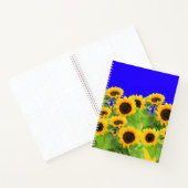 Sonnenblumen Notebook Ukrainische Flaggenfarben Notizblock (Innenseite)