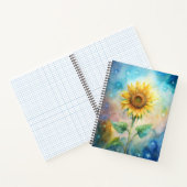 Sonnenblumen-Notebook und -Journale Notizblock (Innenseite)