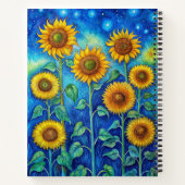 Sonnenblumen-Notebook und -Journale Notizblock (Rückseite)