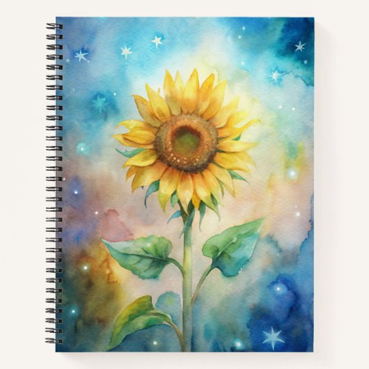 Sonnenblumen-Notebook und -Journale Notizblock (Vorderseite)