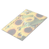 Sonnenblumen Notepad Notizblock (angewinkelt)