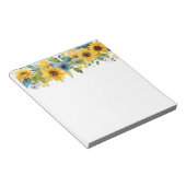 Sonnenblumen Notepad Notizblock (angewinkelt)