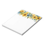 Sonnenblumen Notepad Notizblock (Rotiert)