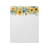 Sonnenblumen Notepad Notizblock (Rotiert)