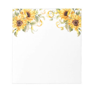 Sonnenblumen Notepad Notizblock