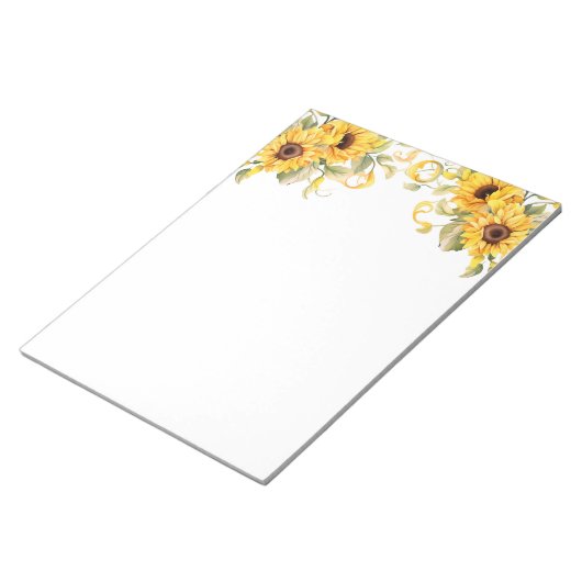 Sonnenblumen Notepad Notizblock (angewinkelt)