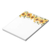 Sonnenblumen Notepad Notizblock (Rotiert)