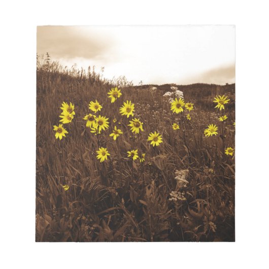 Sonnenblumen Notizblock (Vorderseite)
