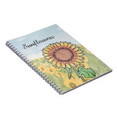 Sonnenblumen notizblock (Rechte Seite)