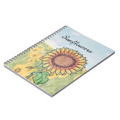 Sonnenblumen notizblock (Linke Seite)