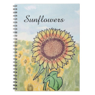 Sonnenblumen notizblock