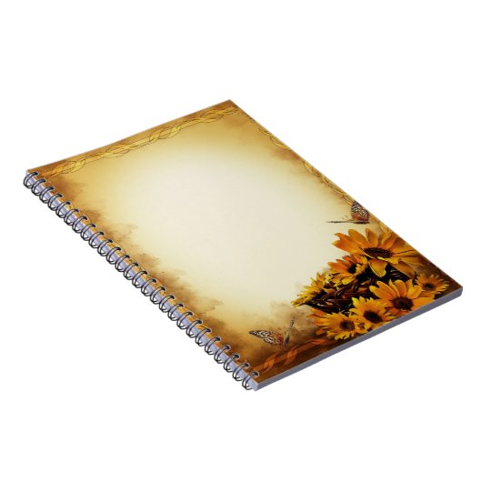 Sonnenblumen Notizblock (Rechte Seite)